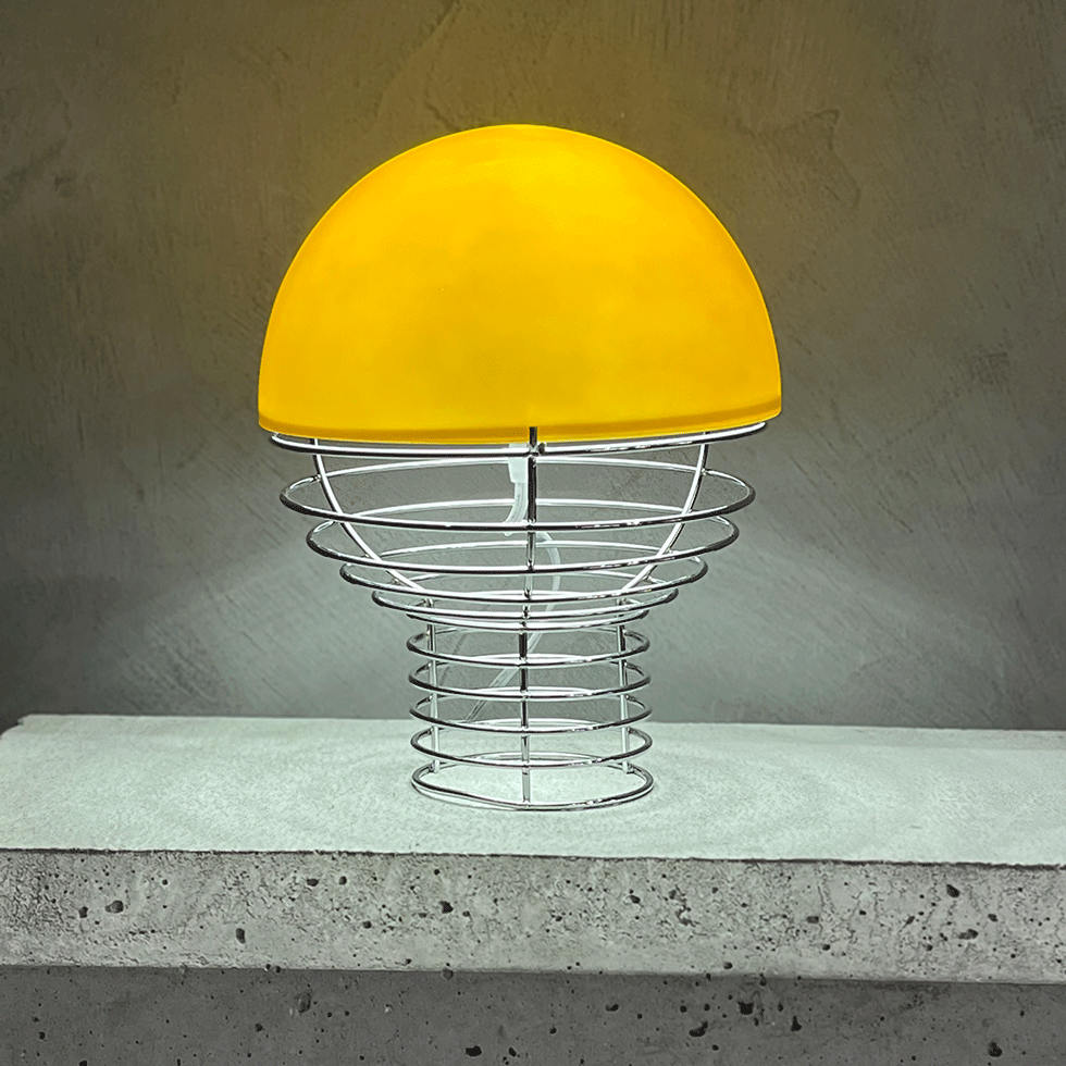 Wire Table Lamp Yellow Wire Table Lamp Yellow *Reproduct