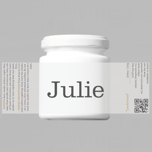 julie scented candle sandalwood